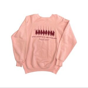 Vintage Medieval Times Pink Crewneck